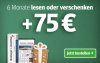 Jetzt abnonnieren und 75 € Weihnachtsprämie sichern