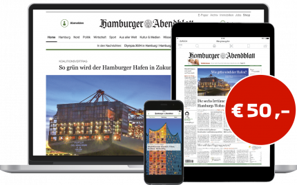 12 Monate  Hamburger Abendblatt im Digital-Paket