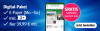 Ein Smartphone zeigt das Digital-Paket für 39,99 Euro, inklusive E-Paper und einem gratis Samsung Galaxy A36.