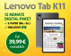 Lenovo Tab K11-Angebot: Beinhaltet ein kostenloses Tablet und ein 12-monatiges Digital-Abo des Hamburger Abendblatts.