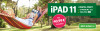 Mann entspannt in Hängematte und nutzt iPad 11 im Grünen. Angebot: Digitale Zeitung + iPad für 40,99 € im Monat.